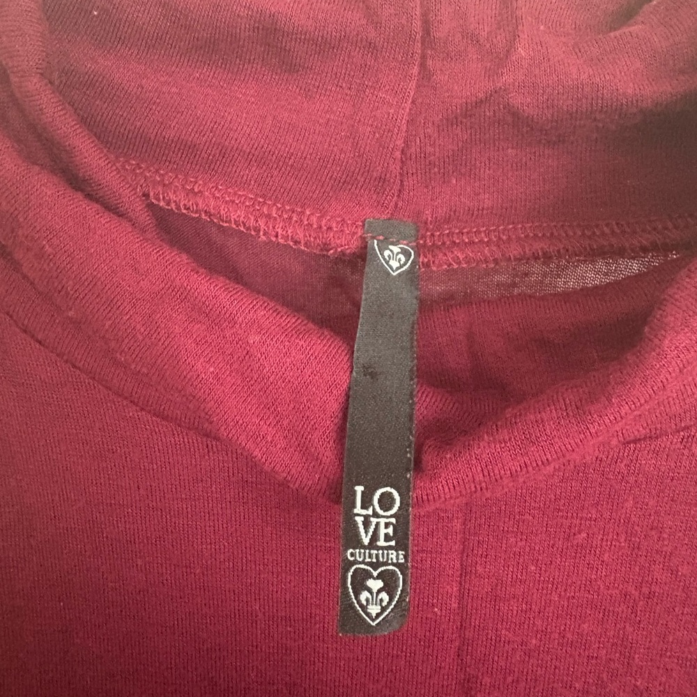 Love Culture Deep Red Hoodie
